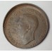 AUSTRALIA 1948Y. HALF 1/2  PENNY . ERROR . LARGE MIS-STRIKE . OFF CENTRE